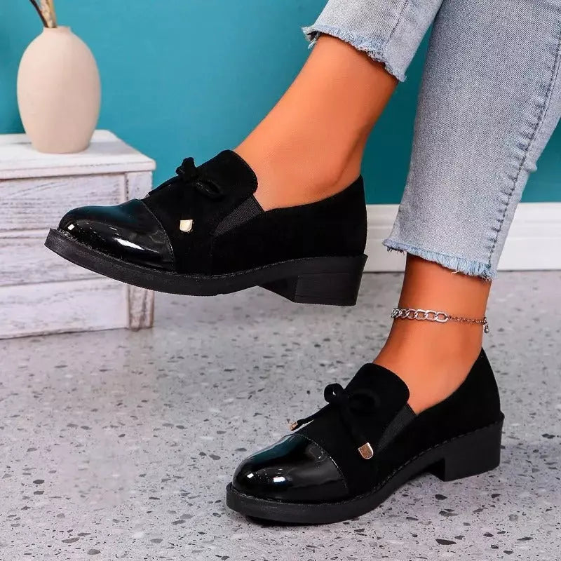 Sapato de Couro Slip-On Casual Confortável